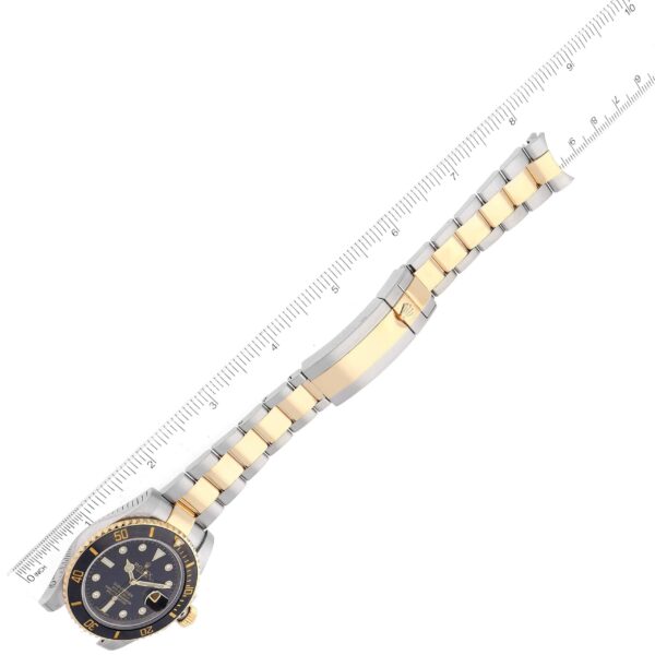 rolex submariner steel yellow gold black diamond dial mens watch 116613 box card 1242 c5vnh.jpg