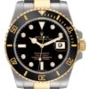 rolex submariner steel yellow gold black diamond dial mens watch 116613 box card 2289 1clkz.jpg