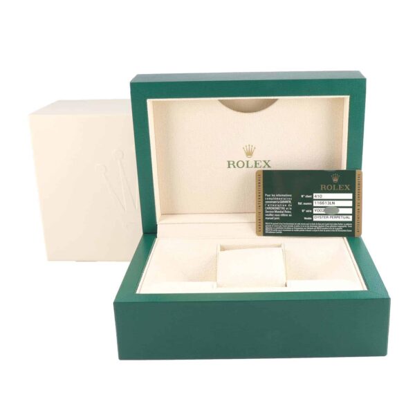 rolex submariner steel yellow gold black diamond dial mens watch 116613 box card 2513 ucibt.jpg