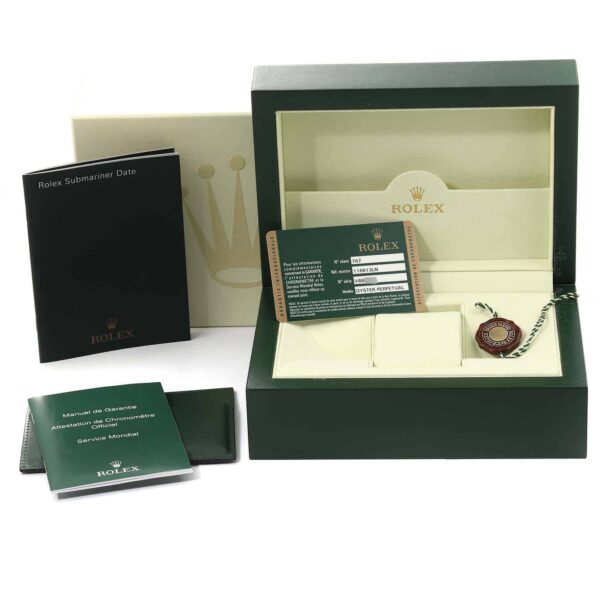rolex submariner steel yellow gold black diamond dial mens watch 116613 box card 3561 szute.jpg
