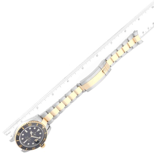 rolex submariner steel yellow gold black diamond dial mens watch 116613 box card 6152 wkpsr.jpg