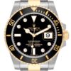 rolex submariner steel yellow gold black diamond dial mens watch 116613 box card 6983 fa5q6.jpg