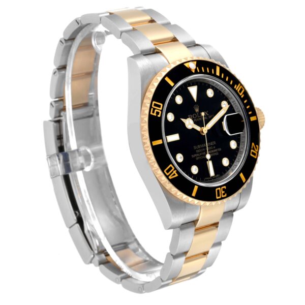 rolex submariner steel yellow gold black diamond dial mens watch 116613 box card 7967 nuvv6.jpg