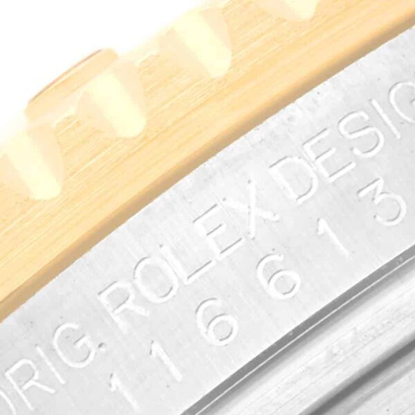 rolex submariner steel yellow gold black diamond dial mens watch 116613 box card 9010 xhvhp.jpg