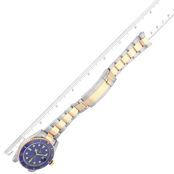 rolex submariner steel yellow gold blue diamond dial mens watch 116613 1362 m5hfy.jpg