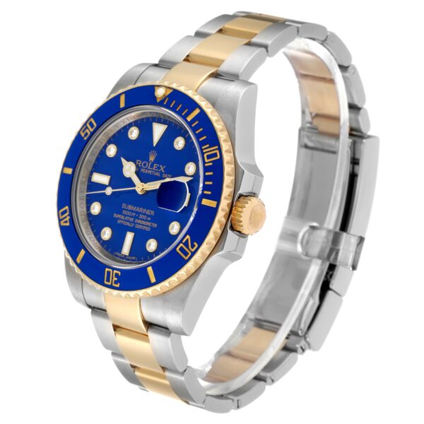rolex submariner steel yellow gold blue diamond dial mens watch 116613 8845 jph8r.jpg