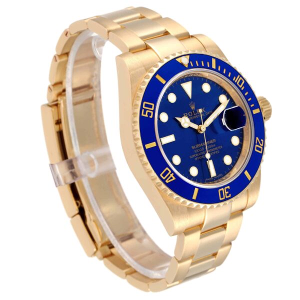 rolex submariner yellow gold blue dial ceramic bezel mens watch 116618 4627 ixjou.jpg