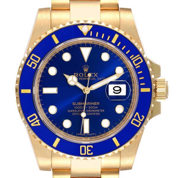 rolex submariner yellow gold blue dial ceramic bezel mens watch 116618 7483 keqfp.jpg