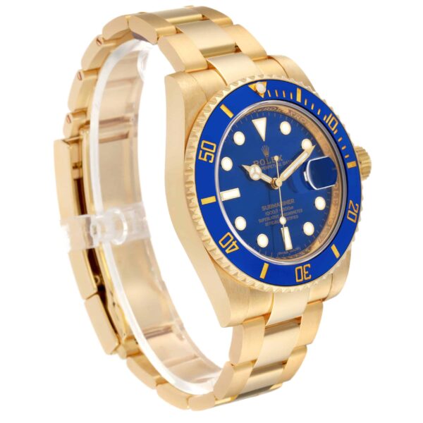 rolex submariner yellow gold blue dial ceramic bezel mens watch 116618 box card 4559 fgajt.jpg