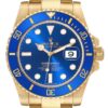 rolex submariner yellow gold blue dial ceramic bezel mens watch 116618 box card 5370 azrk2.jpg