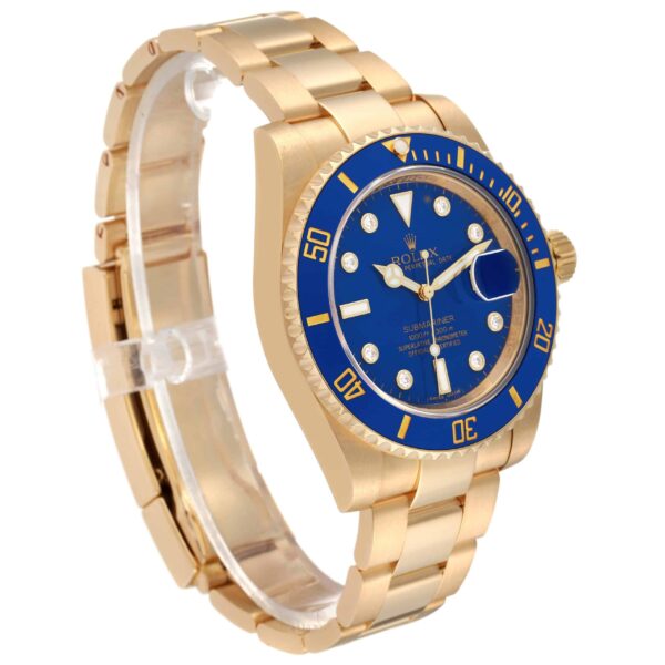 rolex submariner yellow gold blue diamond dial mens watch 116618 box card 4189 5t1r7.jpg