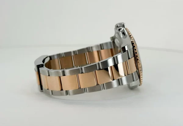 Rolex Yacht-Master 40 Everose Rose Gold/Steel Chocolate Brown Dial Gold Bezel Oyster Bracelet 116621-LT058 - Image 8