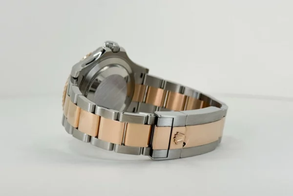 Rolex Yacht-Master 40 Everose Rose Gold/Steel Chocolate Brown Dial Gold Bezel Oyster Bracelet 116621-LT058 - Image 5