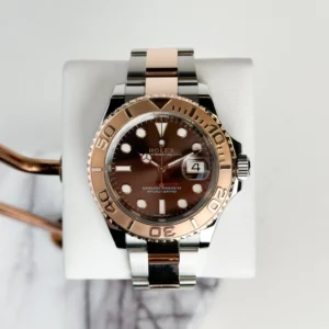 Rolex Yacht-Master 40 Everose Rose Gold/Steel Chocolate Brown Dial Gold Bezel Oyster Bracelet 116621-LT058