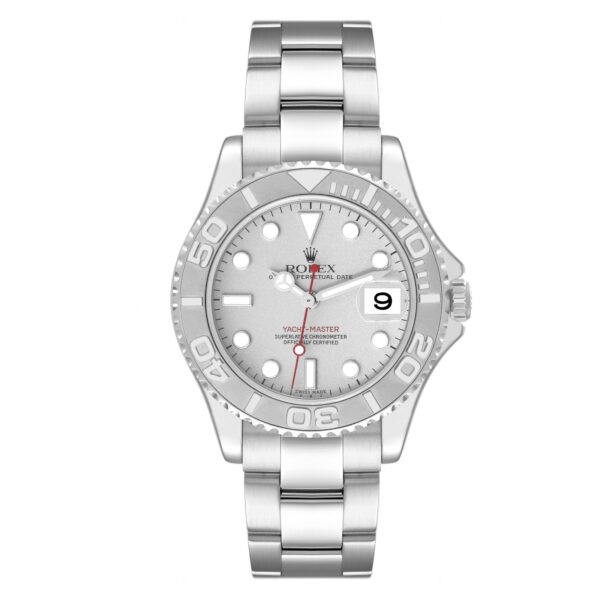 rolex yachtmaster 35 midsize steel platinum mens watch 168622 box papers 1143 mtqkt.jpg