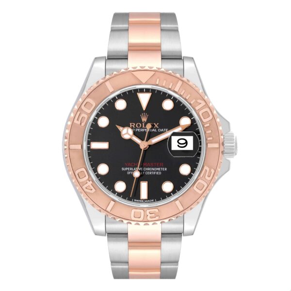 rolex yachtmaster 40 rose gold steel black dial mens watch 116621 6405 4vham.jpg