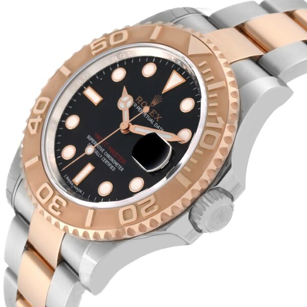 rolex yachtmaster 40 rose gold steel black dial mens watch 116621 unworn 5365 uyzeo.jpg