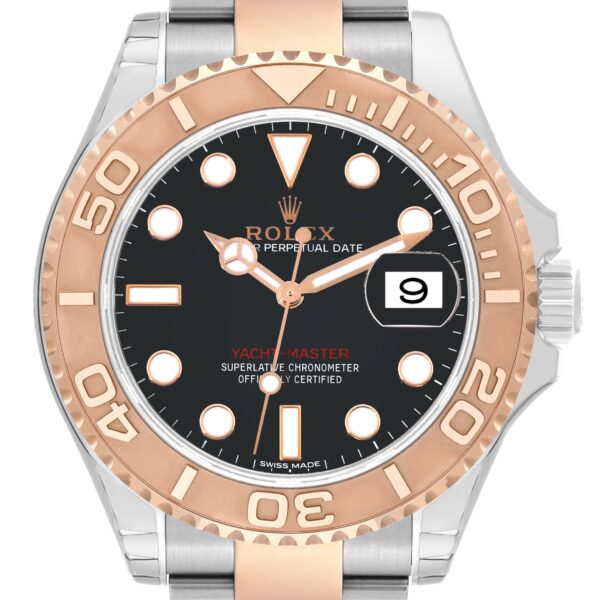 rolex yachtmaster 40 rose gold steel black dial mens watch 116621 unworn 9647 ggfdo.jpg