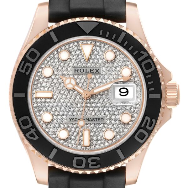 rolex yachtmaster 40mm rose gold diamond dial mens watch 116655 box card 2715 yne5g.jpg