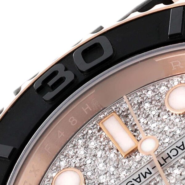 rolex yachtmaster 40mm rose gold diamond dial mens watch 116655 box card 3755 ifeb3.jpg