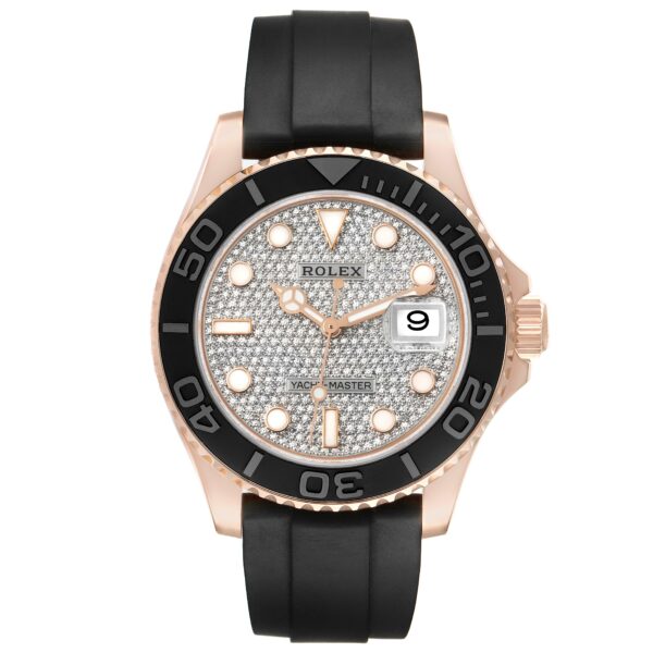 rolex yachtmaster 40mm rose gold diamond dial mens watch 116655 box card 9134 ybsbj.jpg