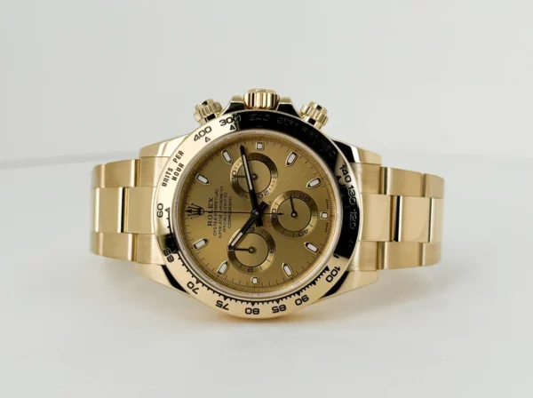 Rolex Yellow Gold Cosmograph Daytona 40 Watch  Champagne Index Dial  116508 - Image 2