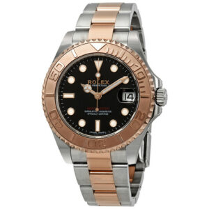 yacht master 37 automatic black dial ladies steel and 18k everose gold oyster watch 5568 xdddl.jpg