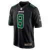aaron rodgers new york jets nike fashion game jersey black clowdercats kutwq.jpg