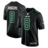 aaron rodgers new york jets nike fashion game jersey black clowdercats rorsm.jpg