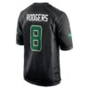 aaron rodgers new york jets nike fashion game jersey black clowdercats vvtbf.jpg