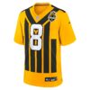 aaron rodgers pittsburgh steelers nike alternate 1933 throwback game jersey gold clowdercats mflzp.jpg