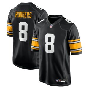 aaron rodgers pittsburgh steelers nike alternate game jersey black clowdercats 2iwvb.jpg