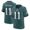 aj brown philadelphia eagles nike team game jersey midnight green clowdercats eat6o.jpg