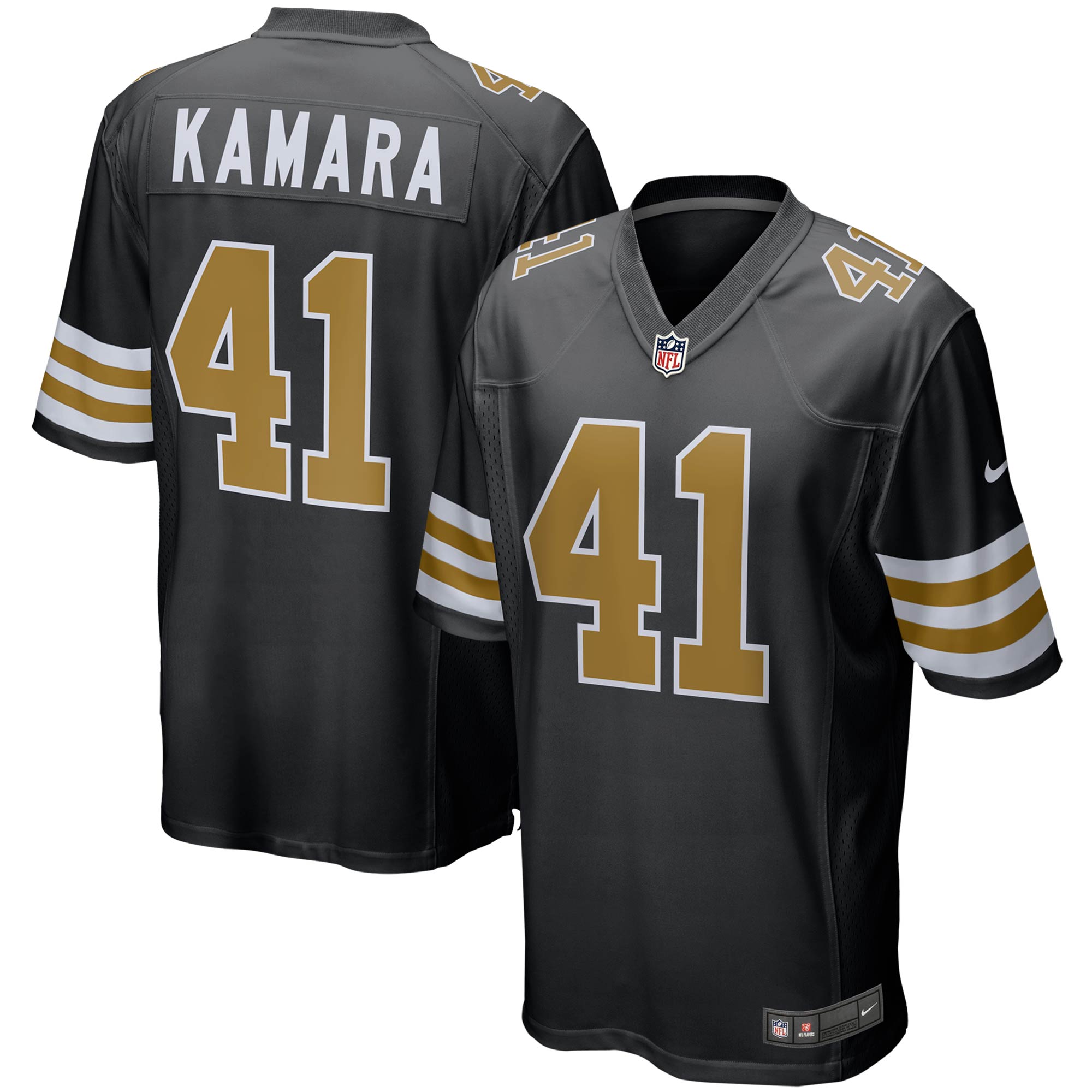 alvin kamara new orleans saints nike alternate game jersey black clowdercats izcw2.jpg