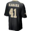 alvin kamara new orleans saints nike game jersey black clowdercats vsms7.jpg