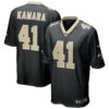 alvin kamara new orleans saints nike game jersey black clowdercats zdmsf.jpg