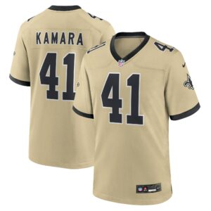 alvin kamara new orleans saints nike gameday golds alternate game player jersey gold clowdercats rxtyi.jpg