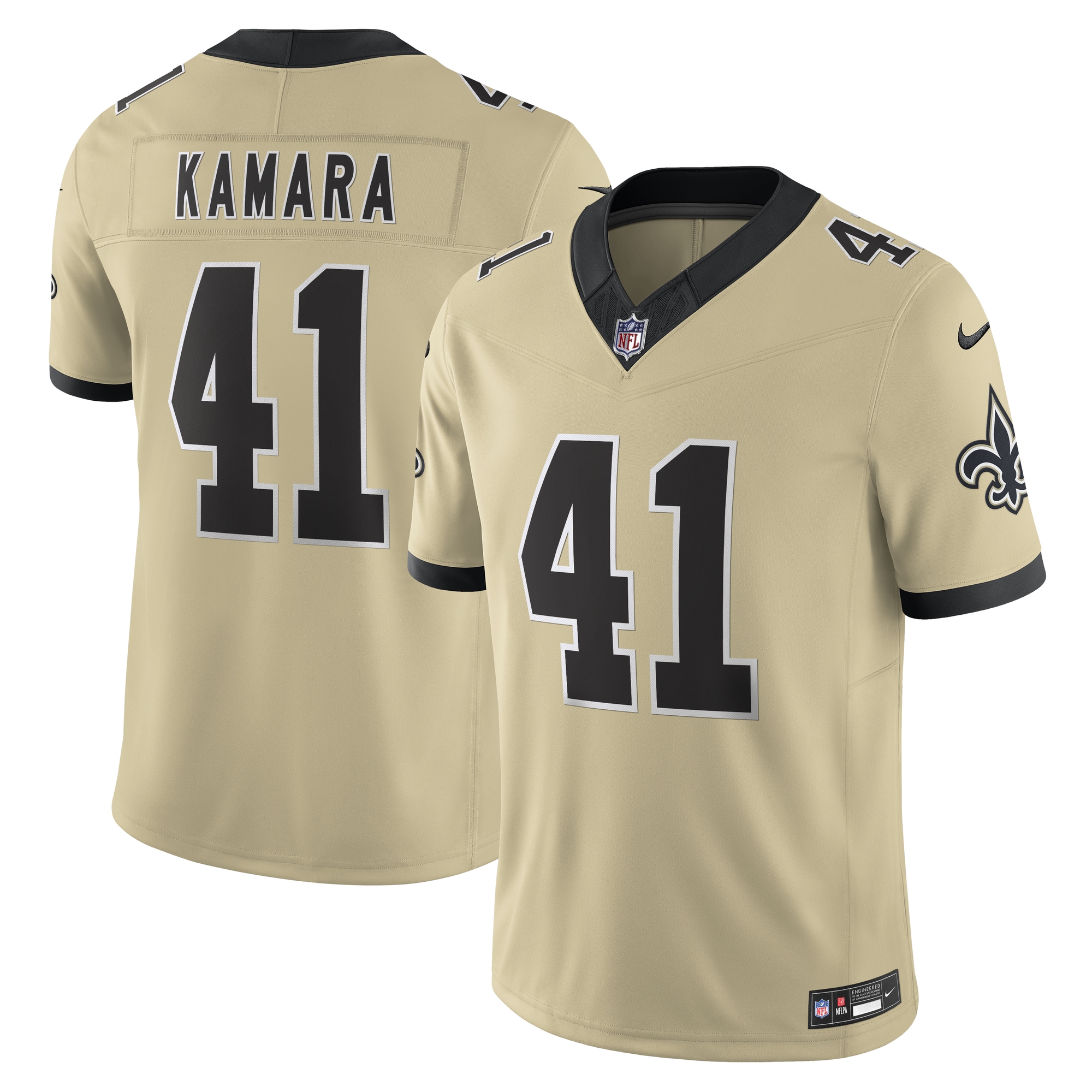 alvin kamara new orleans saints nike gameday golds alternate vapor fuse limited jersey gold clowdercats ft4mt.jpg