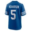 anthony richardson indianapolis colts nike alternate game jersey royal clowdercats nonzz.jpg