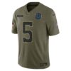 anthony richardson sr indianapolis colts nike 2025 salute to service limited jersey olive clowdercats zljb4.jpg