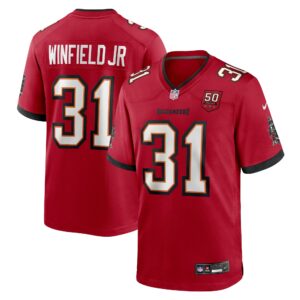 antoine winfield jr tampa bay buccaneers nike 50th season team game jersey red clowdercats twhns.jpg