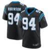 ashawn robinson carolina panthers nike game jersey black clowdercats scr5r.jpg