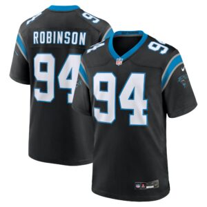 ashawn robinson carolina panthers nike game jersey black clowdercats scr5r.jpg