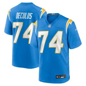 austin deculus los angeles chargers nike team game jersey powder blue clowdercats p1trn.jpg