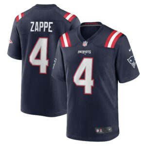 bailey zappe new england patriots nike game player jersey navy clowdercats akdxj.jpg