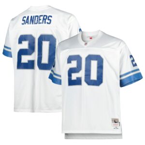 barry sanders detroit lions mitchell ness big tall 1996 retired player replica jersey white clowdercats xgwxc.jpg
