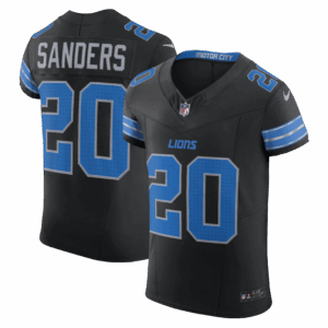 barry sanders detroit lions nike alternate vapor fuse elite jersey black clowdercats l76rf.png