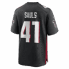 ben sauls atlanta falcons nike team game jersey black clowdercats qrvfz.png