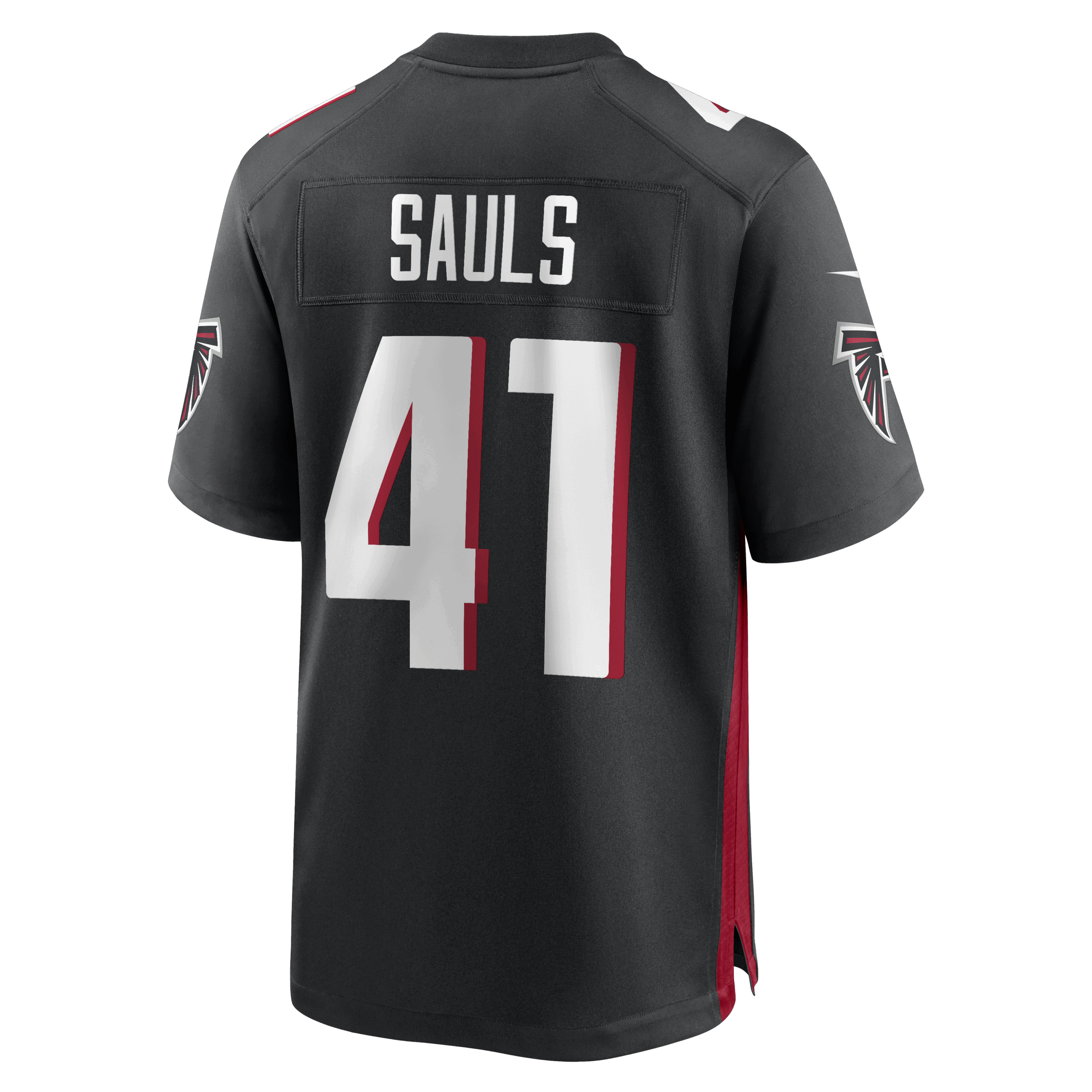 ben sauls atlanta falcons nike team game jersey black clowdercats qrvfz.png