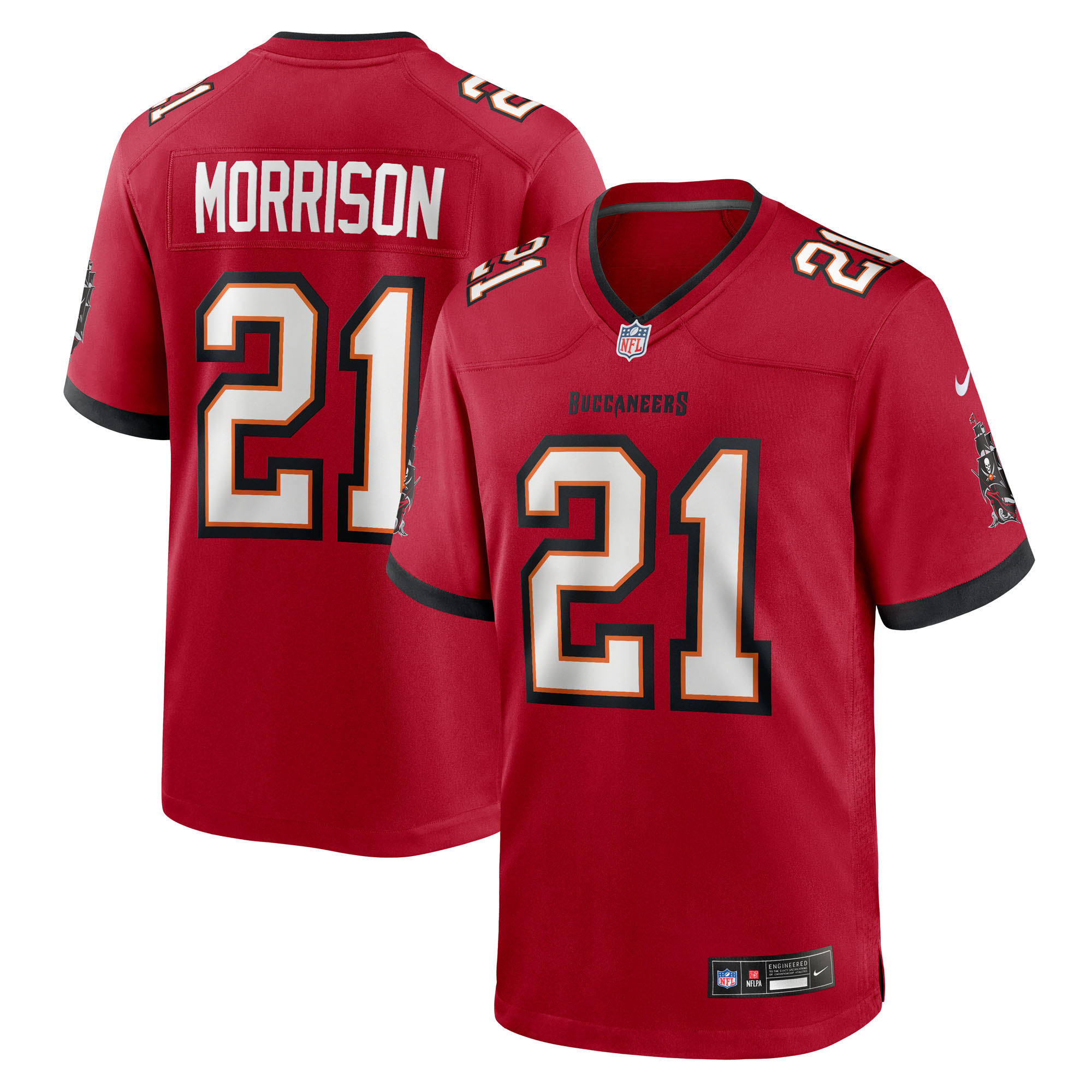 benjamin morrison tampa bay buccaneers nike team game jersey red clowdercats el9a1.jpg